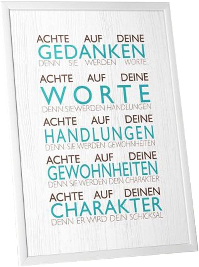 Achte auf deine Gedanken Print in DINA4