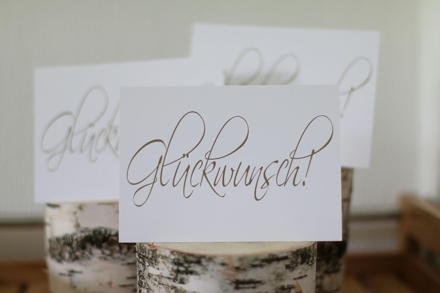Weitere Ansicht des Glückwunschkarten Sets